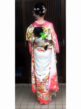 「チュールリボン」｜yoriさん（レディース・162cm）の冬コーディネート
