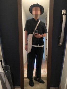 「ユニクロU」｜火焔太鼓さん（メンズ・170cm）の夏コーディネート