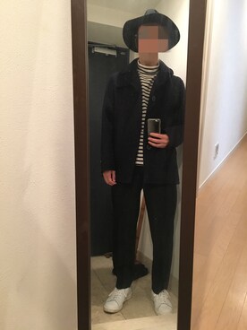 「マリン」｜「アイテム（その他アウター）」を使った、火焔太鼓さん（メンズ・170cm）の冬コーディネート