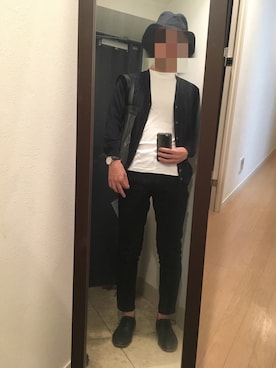 「HITCH HIKE（ヒッチハイク）のアイテム（バッグ）」を使った、火焔太鼓さん（メンズ・170cm）の秋コーディネート