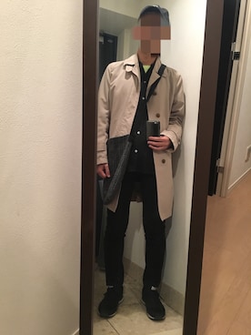 「アイテム（その他アンダーウェア/インナー、イエロー系）」を使った、火焔太鼓さん（メンズ・170cm）の冬コーディネート