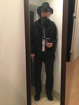 「グレンチェック」｜「アイテム（その他アウター）」を使った、火焔太鼓さん（メンズ・170cm）の冬コーディネート