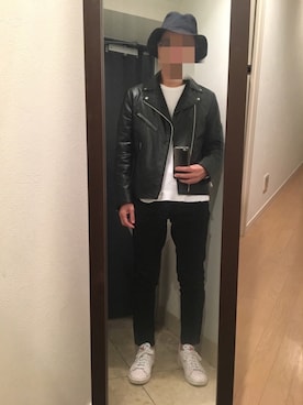 「ワッフル」｜火焔太鼓さん（メンズ・170cm）の秋コーディネート