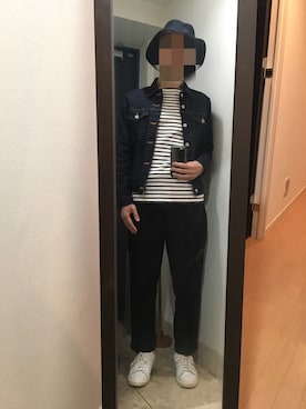 「JOURNAL STANDARD relume（ジャーナルスタンダード　レリューム）のアイテム（デニムジャケット）」を使った、火焔太鼓さん（メンズ・170cm）の春コーディネート