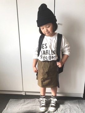 「グレゴリー」｜「アイテム（その他）」を使った、N2さん（キッズ・100cm）の春コーディネート