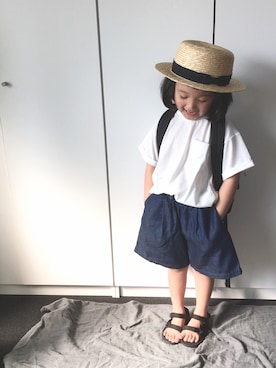 「グレゴリー」｜「アイテム（その他）」を使った、N2さん（キッズ・100cm）の春コーディネート