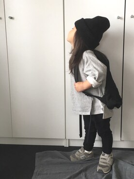 「ロングヘア」｜「アイテム（その他）」を使った、N2さん（キッズ・90cm）の春コーディネート