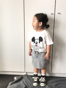 「ミッキー」｜N2さん（キッズ・90cm）の夏コーディネート