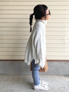 「on the day（オンザデイ）のアイテム」を使った、N2さん（キッズ・100cm）の冬コーディネート