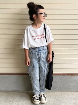 「classicalelf（クラシカルエルフ）のアイテム（バッグ）」を使った、N2さん（キッズ・110cm）の夏コーディネート