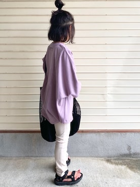 「classicalelf（クラシカルエルフ）のアイテム（バッグ）」を使った、N2さん（キッズ・120cm）の夏コーディネート
