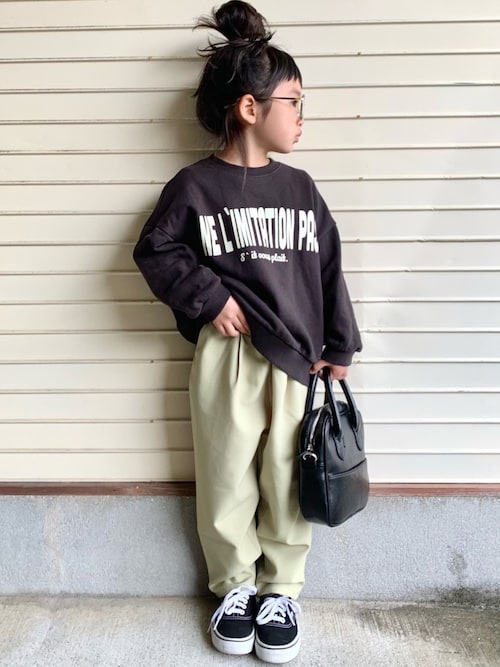 【美品】♡ Main story スウェット　4y 楽天市場】ロゴ刺繡 ビッグスウェット レディース トップス