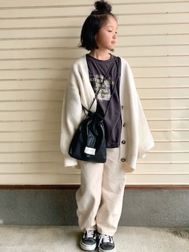 「アイテム（シューズ）」を使った、N2さん（キッズ・120cm）の春コーディネート