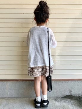 「アイテム（サンダル）」を使った、N2さん（キッズ・110cm）の春コーディネート