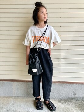 「アイテム（サンダル）」を使った、N2さん（キッズ・120cm）の春コーディネート