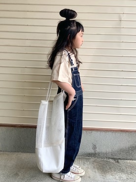 「classicalelf（クラシカルエルフ）のアイテム（バッグ）」を使った、N2さん（キッズ・110cm）の夏コーディネート