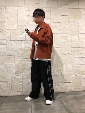 「アイテム（ブルゾン）」を使った、ryogaさん（メンズ・168cm・10代）の秋コーディネート