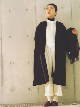 「yuni（ユニ　）のアイテム（ジャケット/アウター）」を使った、ひろこさん（レディース・152cm）の春コーディネート