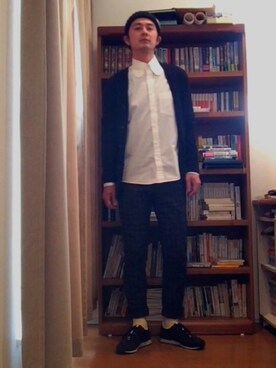 「BIG SMITH（ビッグスミス）のアイテム（パンツ）」を使った、Husserlさん（メンズ・175cm）の冬コーディネート