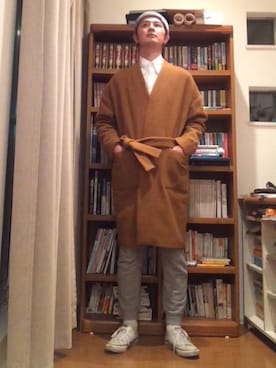 「CEASTERS（ケステル）のアイテム（ジャケット/アウター）」を使った、Husserlさん（メンズ・175cm）の冬コーディネート