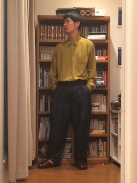 「YANTOR（ヤントル）のアイテム（パンツ）」を使った、Husserlさん（メンズ・175cm）の秋コーディネート