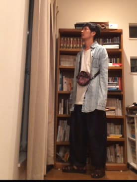 「YANTOR（ヤントル）のアイテム（パンツ）」を使った、Husserlさん（メンズ・175cm）の秋コーディネート