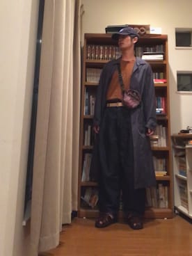 「YANTOR（ヤントル）のアイテム（パンツ）」を使った、Husserlさん（メンズ・175cm）の秋コーディネート