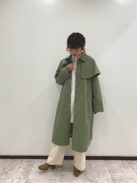 「POU DOU DOU（プードゥドゥ）のアイテム（その他アウター）」を使った、kondoさん（レディース・156cm）の冬コーディネート