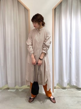 「POU DOU DOU（プードゥドゥ）のアイテム」を使った、kondoさん（レディース・156cm）の春コーディネート