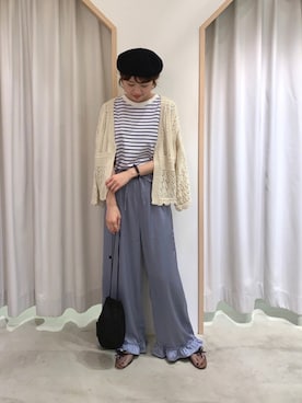 「マリン」｜kondoさん（レディース・156cm）の春コーディネート