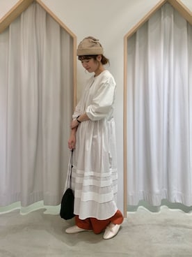 「マリンコーデ」｜「アイテム（ワンピース/ドレス）」を使った、kondoさん（レディース・156cm）の春コーディネート
