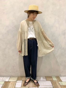 kondoさん（レディース・156cm）の夏コーディネート