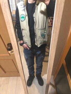 「fuct（ファクト）のアイテム（ジャケット/アウター）」を使った、msykさん（メンズ・168cm）の春コーディネート