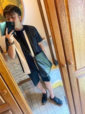 「O-NINE（オーナイン）のアイテム」を使った、fashion_maigoさん（メンズ・170cm）の夏コーディネート