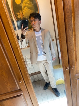 「カルバンクライン」｜「アイテム（セットアップ）」を使った、fashion_maigoさん（メンズ・170cm）の秋コーディネート