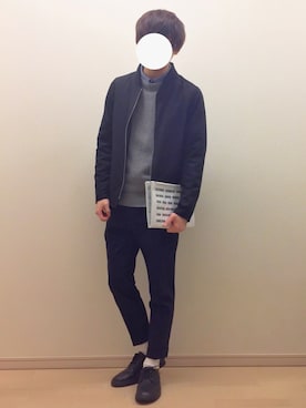 「SENSE OF PLACE by URBAN RESEARCH（センスオブプレイスバイアーバンリサーチ）のアイテム（MA-1）」を使った、Mochiさん（メンズ・172cm）の春コーディネート