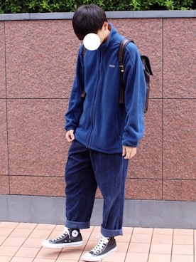 「Furbo design（フルボデザイン）のアイテム（バッグ）」を使った、Mochiさん（メンズ・172cm）の秋コーディネート