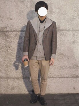 「STEPHAN SCHNEIDER（ステファンシュナイダー）のアイテム」を使った、Mochiさん（メンズ・172cm）の冬コーディネート