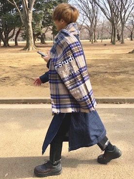 「CULLNI（クルニ）のアイテム（その他アウター）」を使った、Mochiさん（メンズ・172cm）の春コーディネート