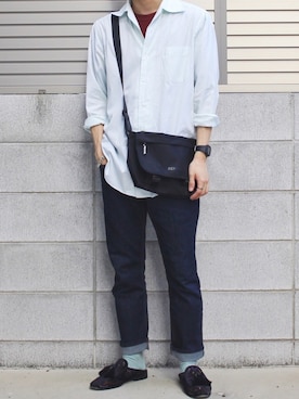 「LANVIN（ランバン）のアイテム（トップス）」を使った、Mochiさん（メンズ・172cm）の夏コーディネート