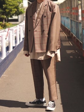 「Journal Standard TRISECT（トライセクト）のアイテム（ジャケット/アウター）」を使った、Mochiさん（メンズ・172cm）の秋コーディネート