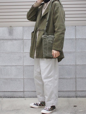 「EEL（イール）のアイテム（ジャケット/アウター）」を使った、Mochiさん（メンズ・172cm）の冬コーディネート