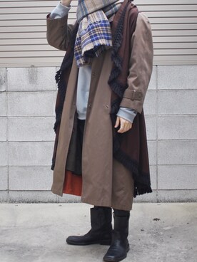 「Journal Standard TRISECT（トライセクト）のアイテム（パーカー）」を使った、Mochiさん（メンズ・172cm）の冬コーディネート