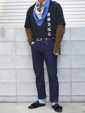 「HERMES」｜「アイテム（その他）」を使った、Mochiさん（メンズ・172cm）の春コーディネート