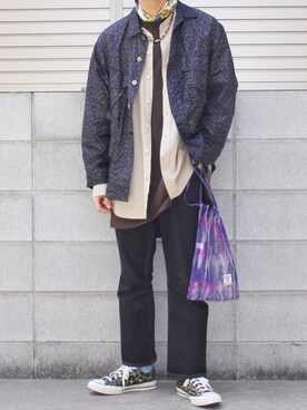 「Journal Standard TRISECT（トライセクト）のアイテム（トップス）」を使った、Mochiさん（メンズ・172cm）の春コーディネート