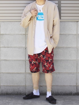 「Journal Standard TRISECT（トライセクト）のアイテム（トップス）」を使った、Mochiさん（メンズ・172cm）の夏コーディネート