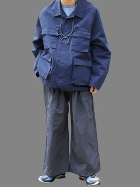 「Sillage（シアージ）のアイテム（ジャケット/アウター）」を使った、Mochiさん（メンズ・172cm）の冬コーディネート