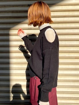 「INella（イネラ）のアイテム」を使った、Mao Nakamuraさん（レディース・169cm）の秋コーディネート