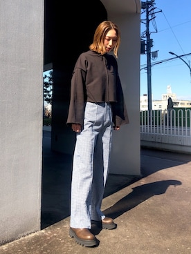 Mao Nakamuraさん（レディース・169cm）の冬コーディネート