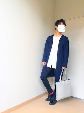 「アイテム（バングル/リストバンド）」を使った、KAZさん（メンズ・173cm・20代）の春コーディネート